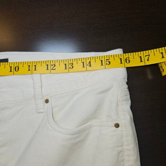 Ann Taylor White Bootcut Stretch Pants Size 8 Soft Microfiber-Feel Texture Boho - Picture 5 of 10